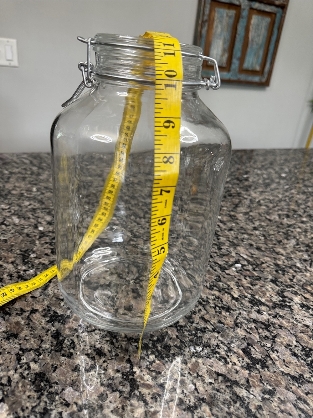 Glass Storage Jar with Airtight Clamp Lid - Clear 5L - Picture 7 of 8